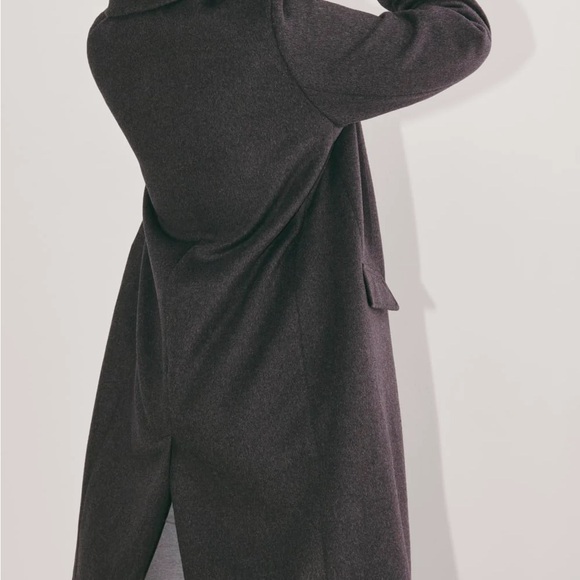 Everlane Rewool Top Coat NWT Dark Charcoal - Picture 3 of 7